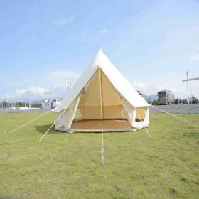 Canvas Tent Bell Tent Glamping, 4 Seasons Yurt Tent for Camping, 4M/5M Cotton Canvas Tent for Family Camping, Outdoor Hunting Canvas Tent Bell Tent Glamping, 4 Seasons Yurt Tent for Camping, 4M/5M Cotton Canvas Tent for Family Camping, Outdoor Hunting